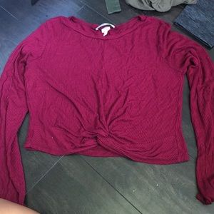 long sleeve crop